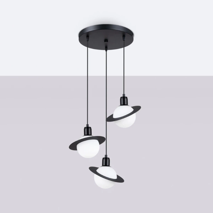 Hanglamp HYPERION 3P zwart