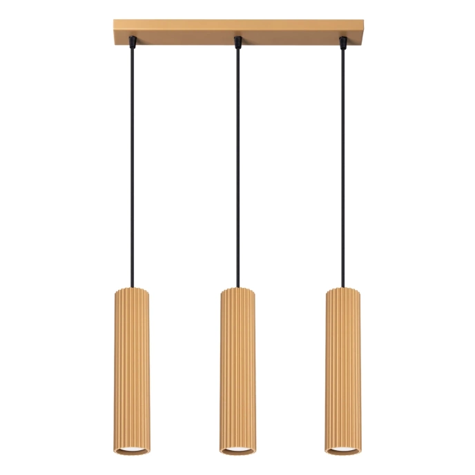 Hanglamp KARBON 3L goud