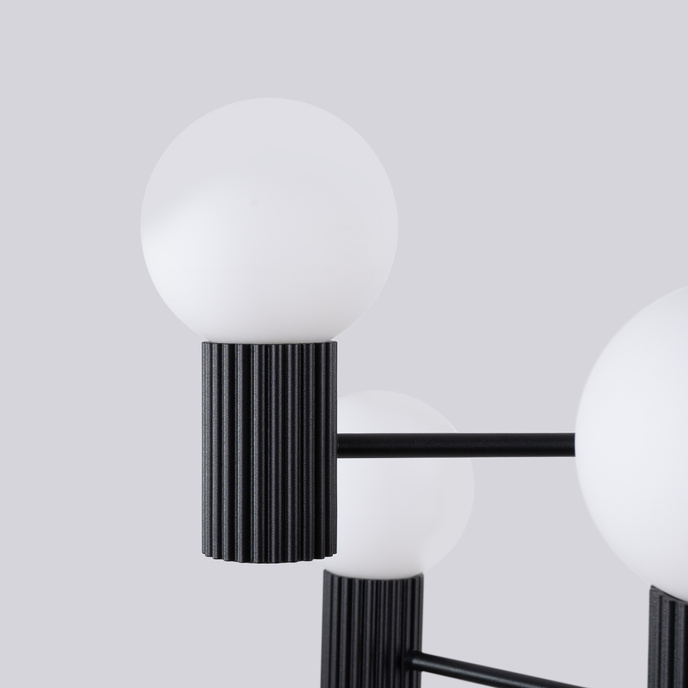 Kroonluchter HALO 6 zwart