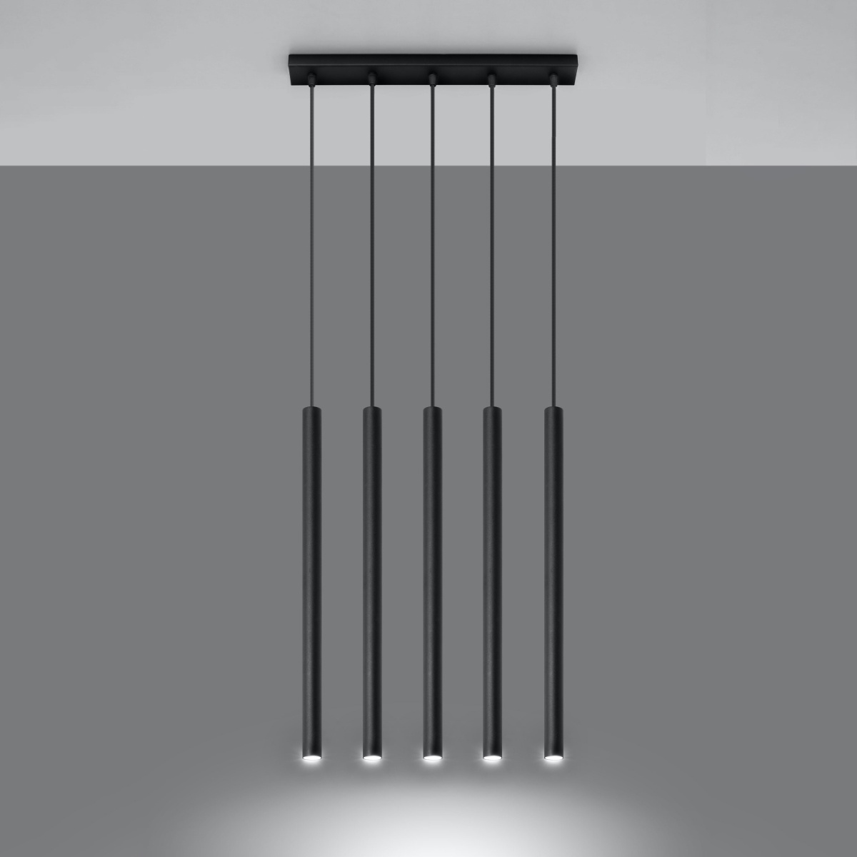 Hanglamp PASTELO 5 zwart