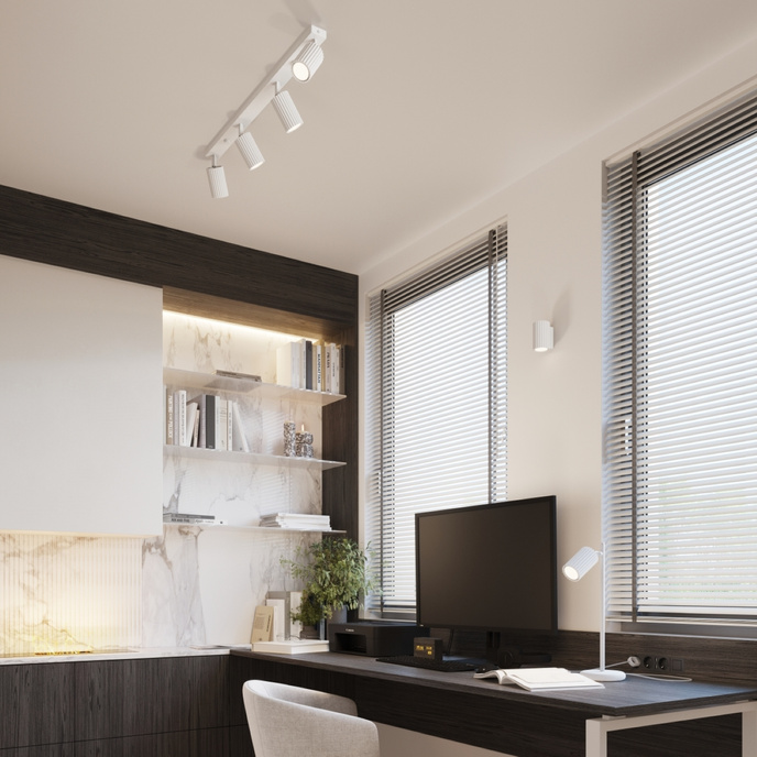 Plafondlamp KARBON 4L wit