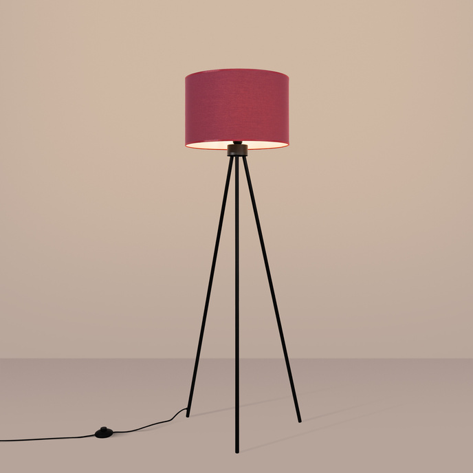Vloerlamp NEVIA bordeaux
