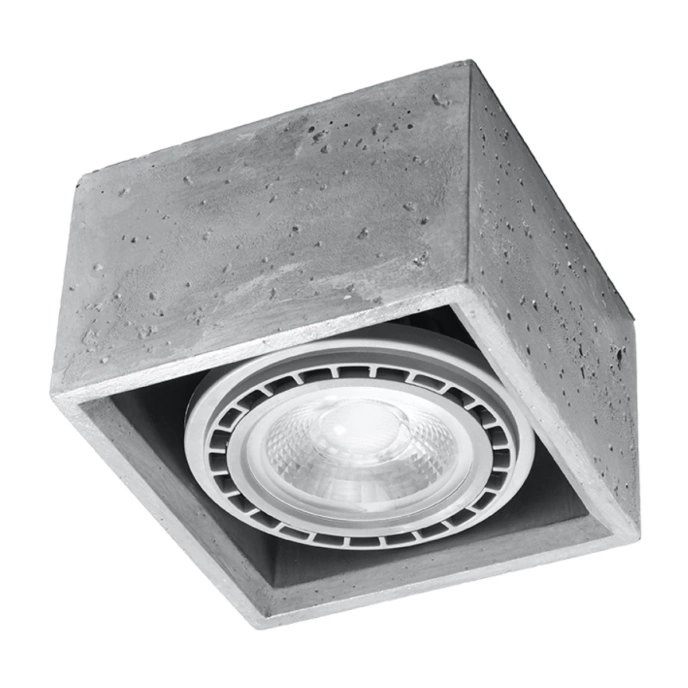 Plafondlamp QUATRO 1 beton