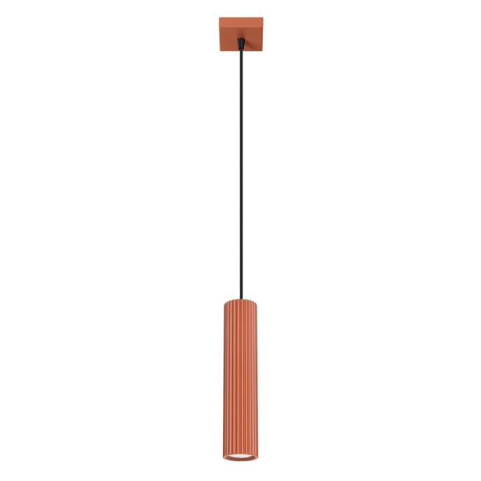 Hanglamp KARBON 1 rood oker