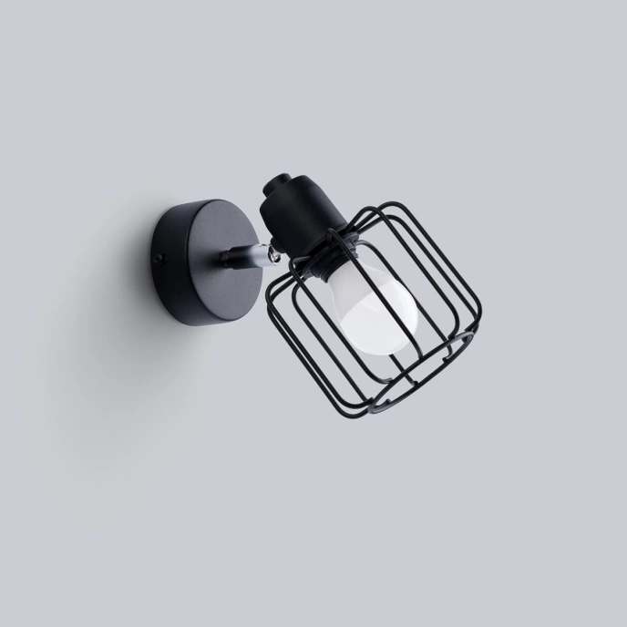 Wandlamp BELUCI 1 zwart