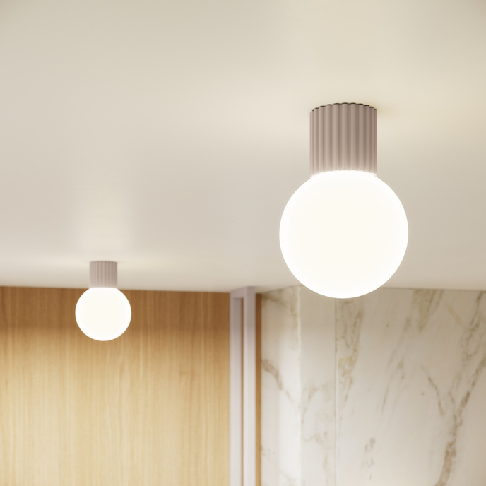 Plafondlamp HALO taupe IP44