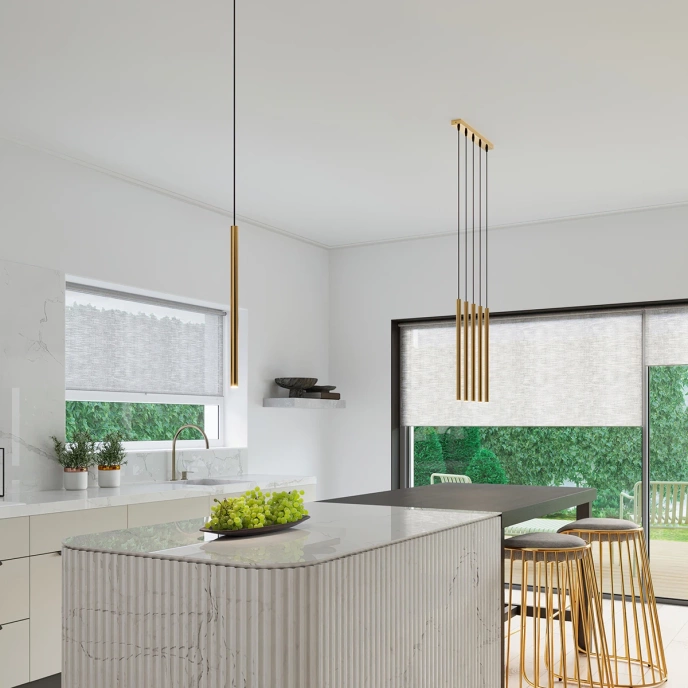 Hanglamp PASTELO 5P goud