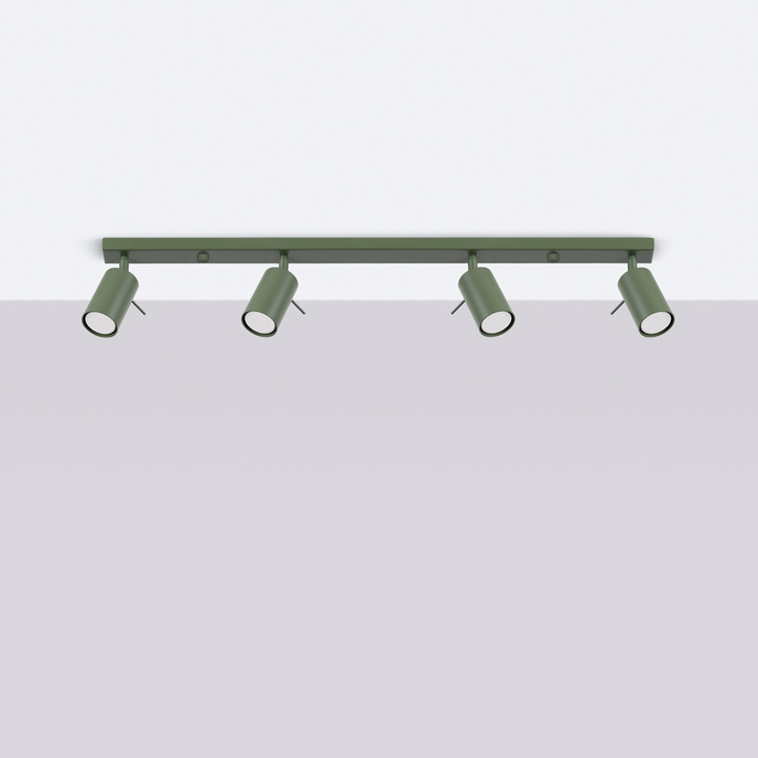 Plafondlamp RING 4L olijfgroen