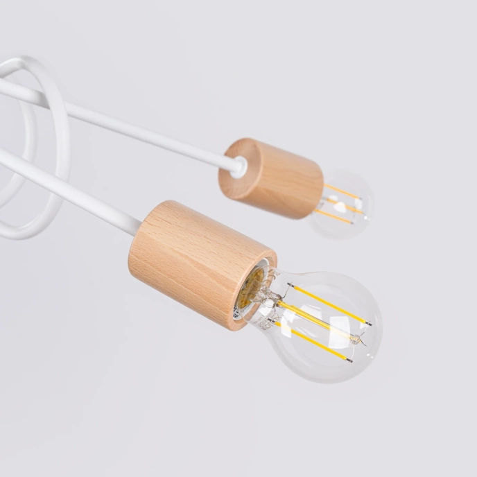 Kroonluchter EMBER 5 wit