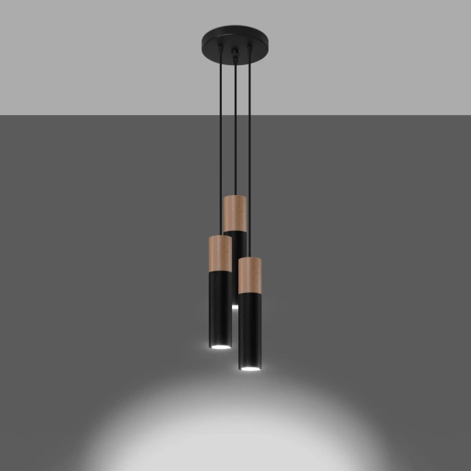 Hanglamp PABLO 3P zwart