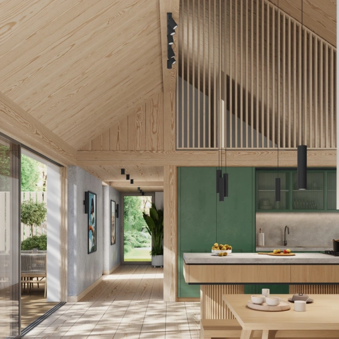 Plafondlamp KARBON 6L zwart