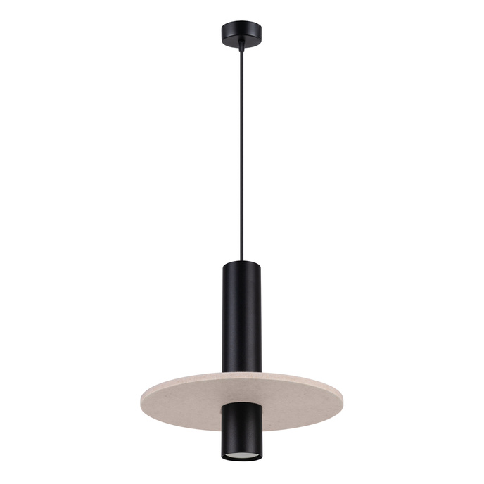 Hanglamp PELTA 1 zwart/beige