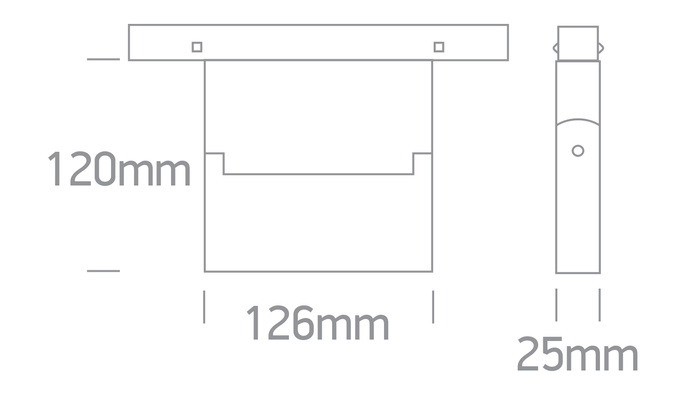 MILA 126 zwarte LED 3000K 10W 800lm