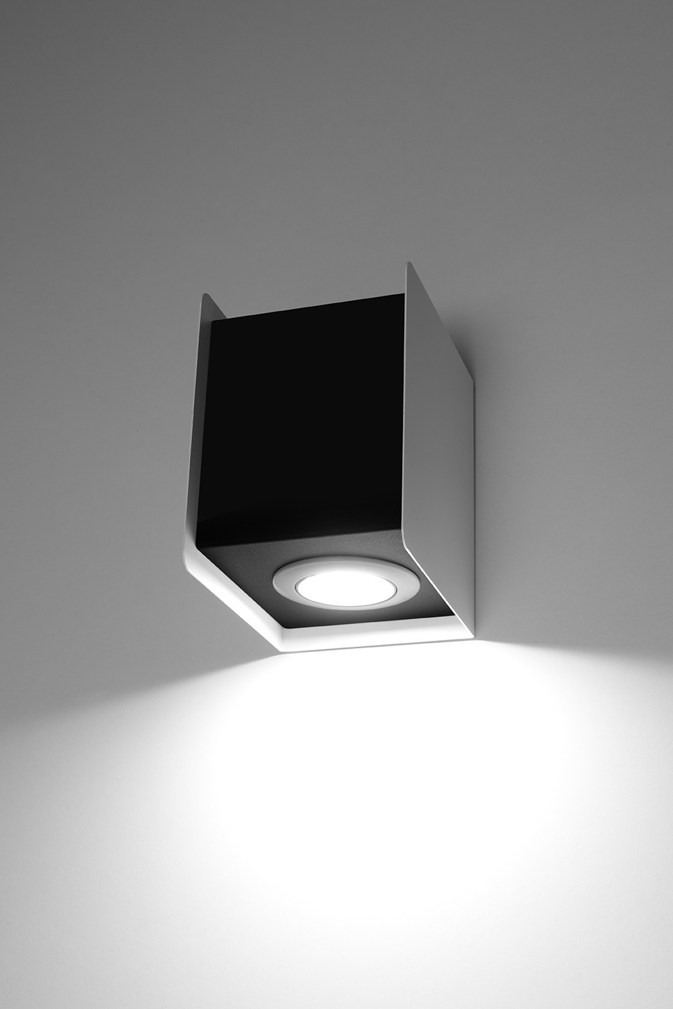 Wandlamp STEREO 1 zwart/wit