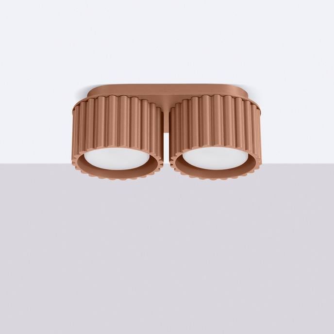 Plafondlamp AURA 2 mokka Gx53