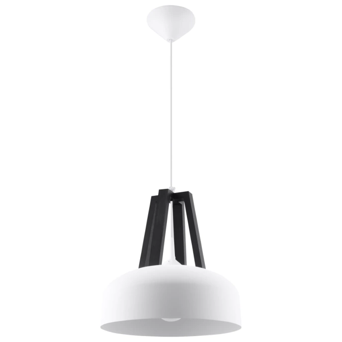 Hanglamp CASCO wit/zwart