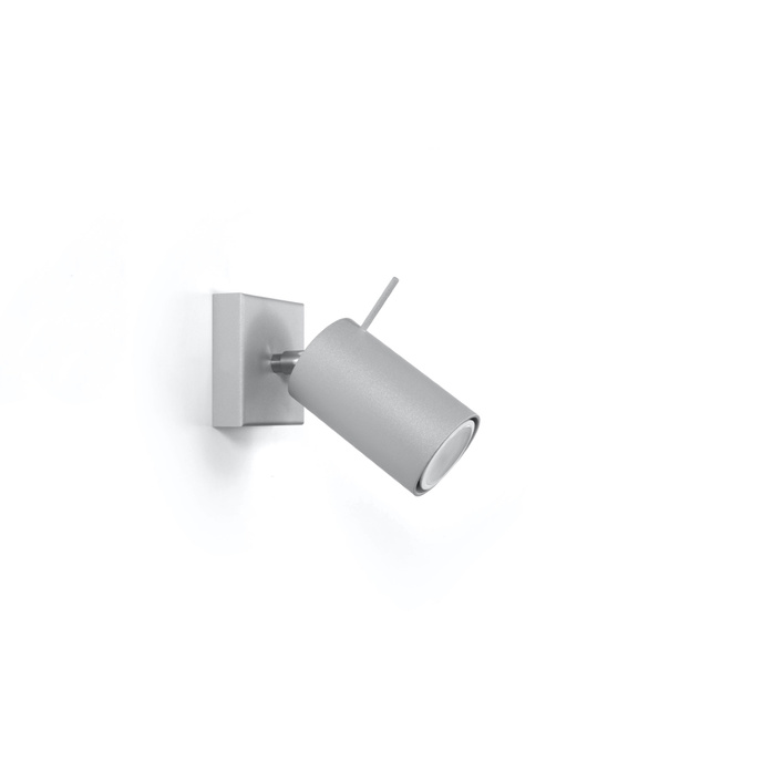 Wandlamp RING 1 grijs