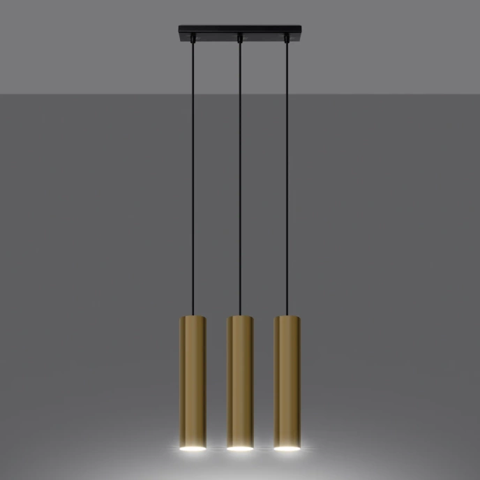 Hanglamp LAGOS 3 gepolijst goud