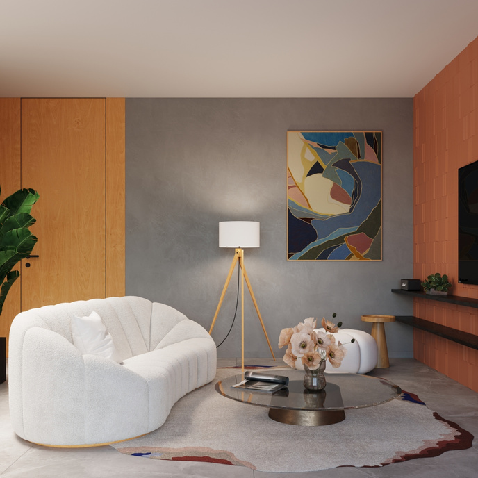 Staande lamp NATT wit