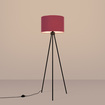 Vloerlamp NEVIA bordeaux