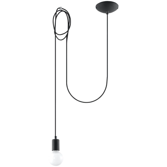Hanglamp EDISON 1 zwart