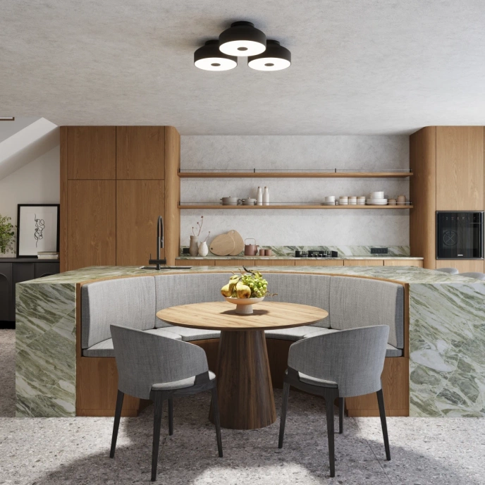 Plafondlamp OMIQ zwart