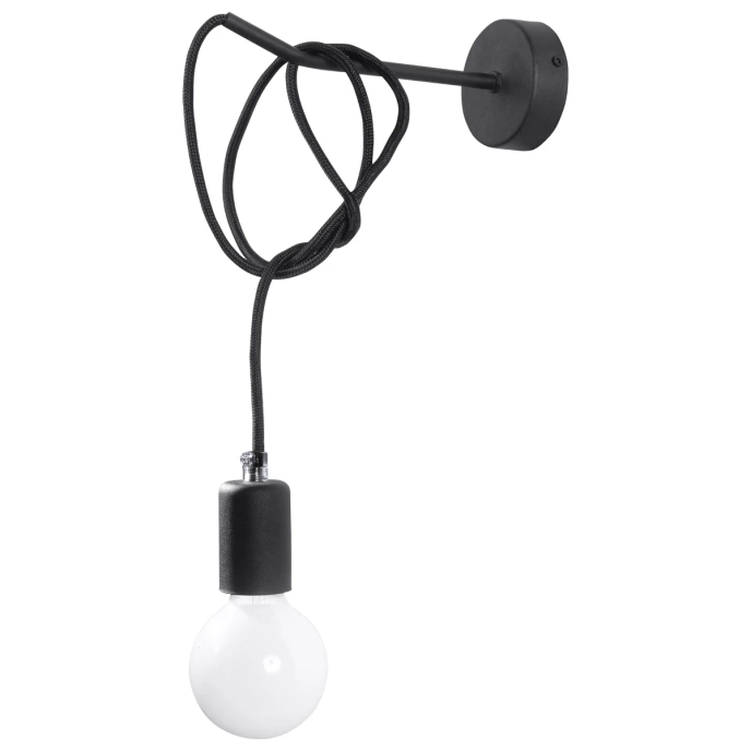 Wandlamp EDISON zwart