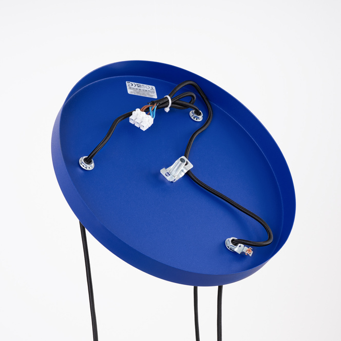 Hanglamp ESTRIA 3P wit/ultramarijn