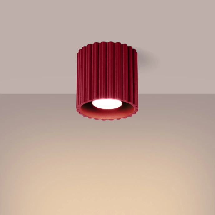 Plafondlamp AURA 1 bordeaux GU10