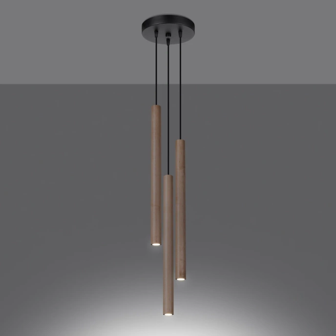 Hanglamp PASTELO 3P hout