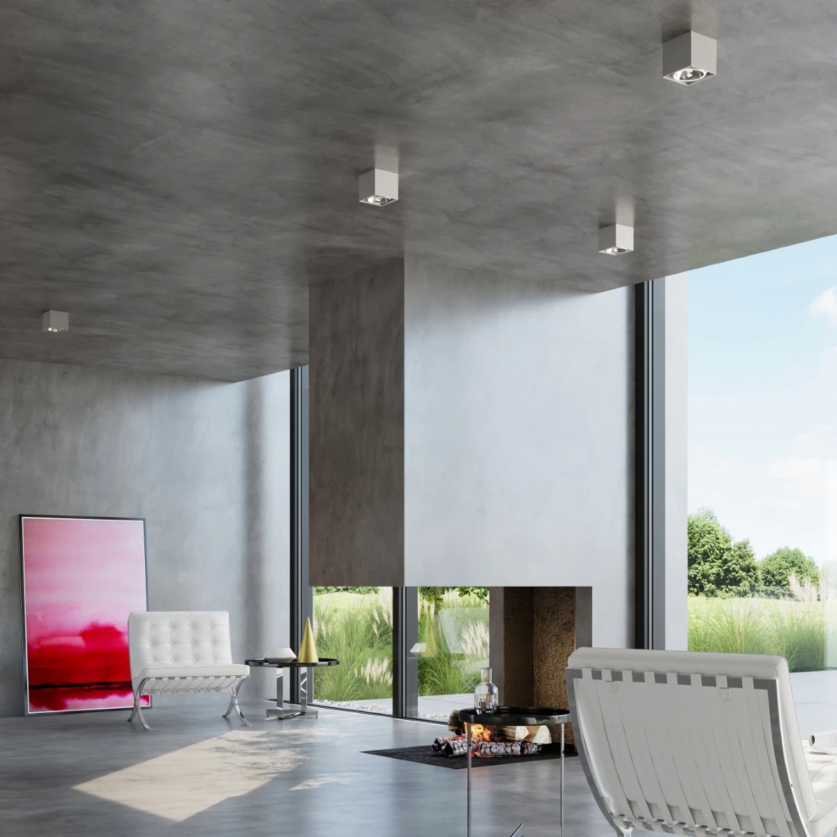 Plafondlamp BLAKE grijs