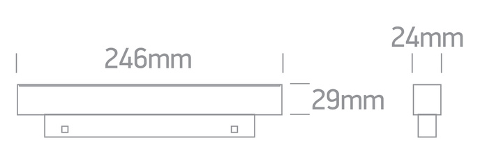 LYST 246 zwarte LED 3000K 12W 960lm