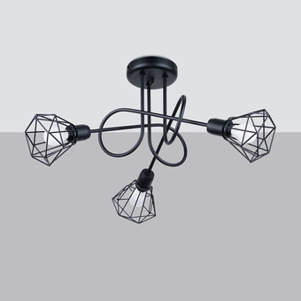 Kroonluchter ARTEMIS 3S zwart