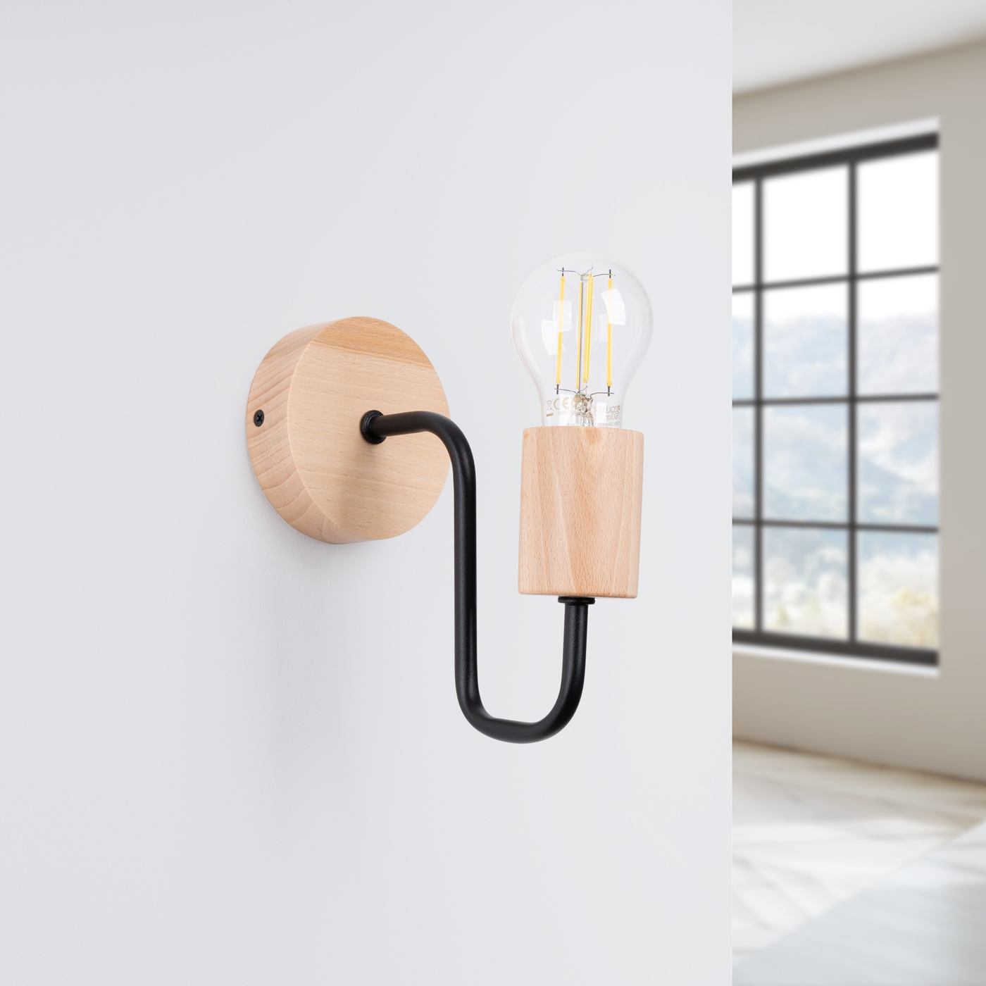 Wandlamp TIMBO zwart