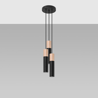 Hanglamp PABLO 3P zwart