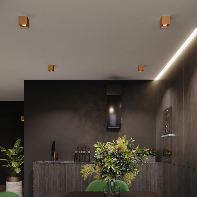 Wandlamp QUAD 1 goud