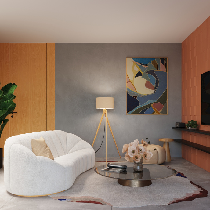 Staande lamp NATT beige