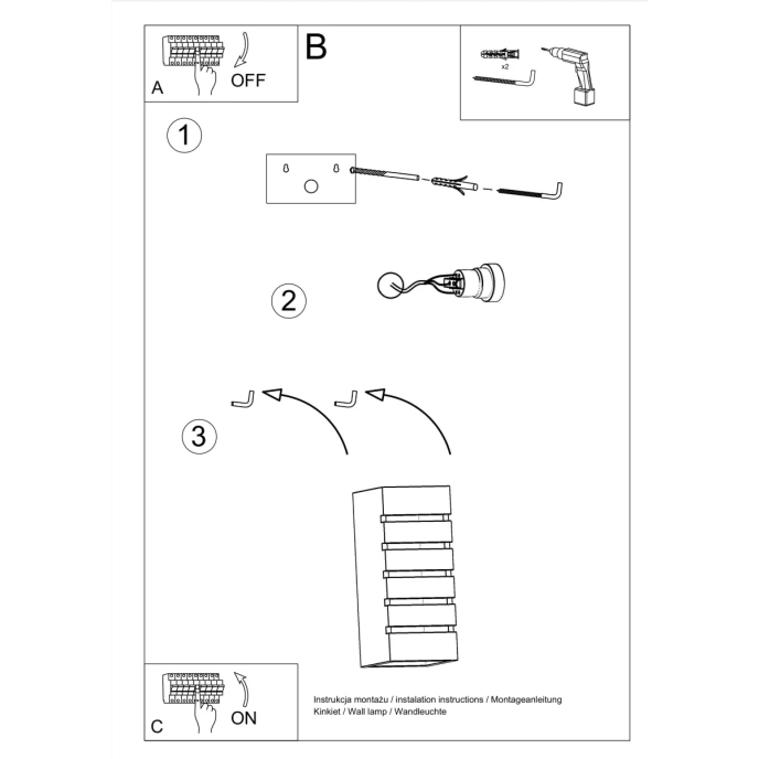 Wandlamp keramiek SAMIR