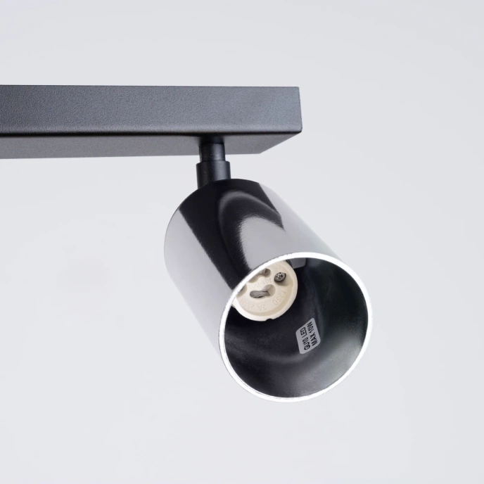 Plafondlamp WINX 6L zwart/chroom