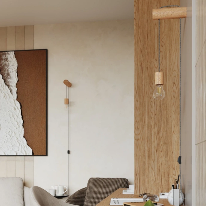 Wandlamp NIMBI E27 met schakelaar