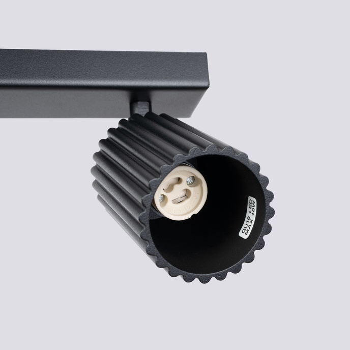 Plafondlamp KARBON 2 zwart