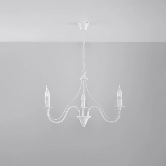 Kroonluchter MINERWA 3 wit