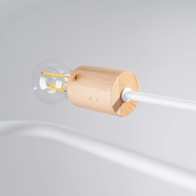 Kroonluchter TIMBO 6 wit