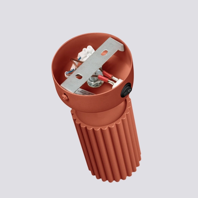 Wandlamp KARBON rood oker met schakelaar