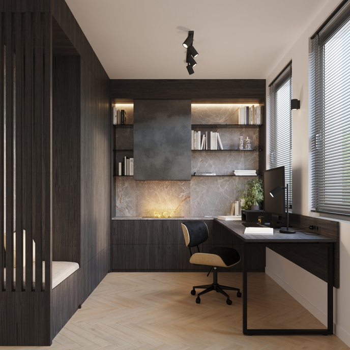 Wandlamp KARBON 10 zwart