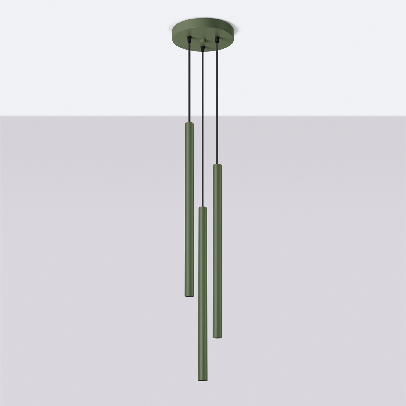 Hanglamp PASTELO 3 olijfgroen