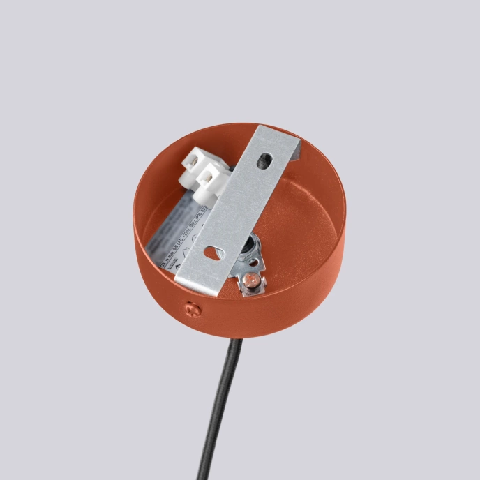 Kroonluchter HALO 6 rood ochra