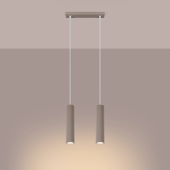 Hanglamp KARBON 2 taupe