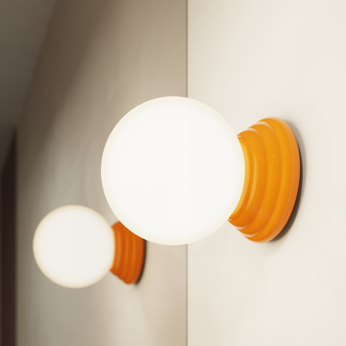 Wandlamp ZORI oranje IP44