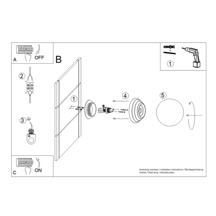 Wandlamp ZORI geel IP44